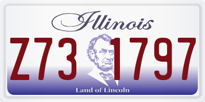 IL license plate Z731797