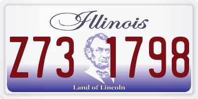 IL license plate Z731798