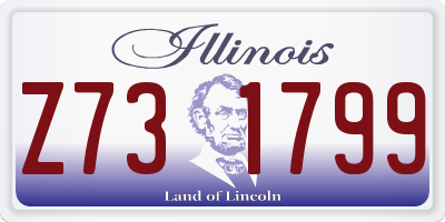IL license plate Z731799