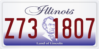 IL license plate Z731807