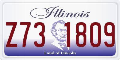 IL license plate Z731809