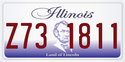 IL license plate Z731811