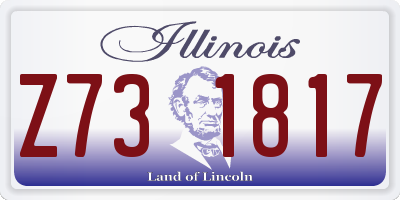 IL license plate Z731817