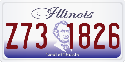 IL license plate Z731826