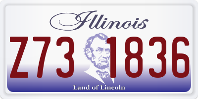 IL license plate Z731836