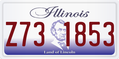 IL license plate Z731853