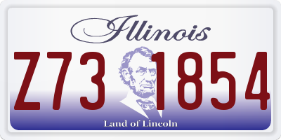 IL license plate Z731854