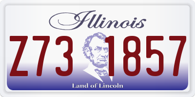 IL license plate Z731857