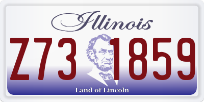 IL license plate Z731859