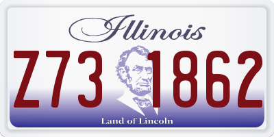 IL license plate Z731862
