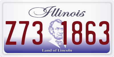 IL license plate Z731863