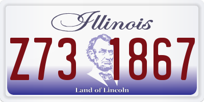 IL license plate Z731867