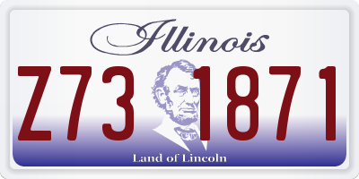IL license plate Z731871