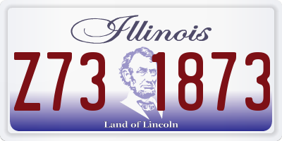 IL license plate Z731873