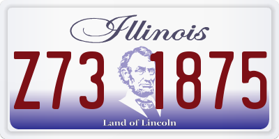 IL license plate Z731875