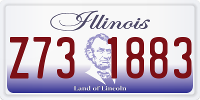 IL license plate Z731883