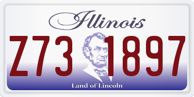IL license plate Z731897