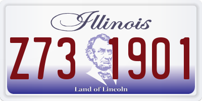 IL license plate Z731901