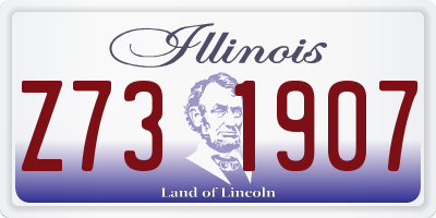 IL license plate Z731907