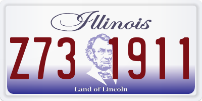 IL license plate Z731911