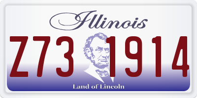 IL license plate Z731914