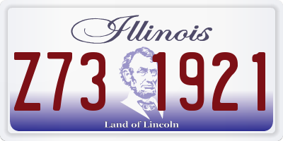 IL license plate Z731921