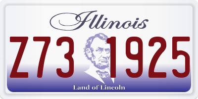 IL license plate Z731925
