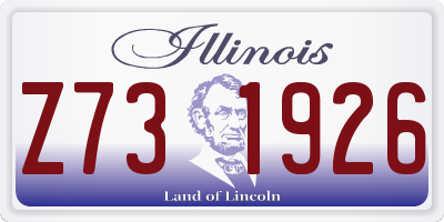 IL license plate Z731926
