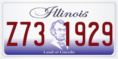 IL license plate Z731929