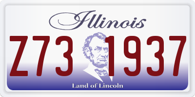 IL license plate Z731937