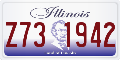 IL license plate Z731942