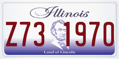 IL license plate Z731970