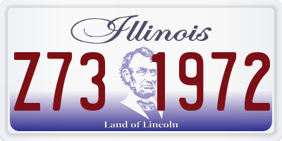 IL license plate Z731972