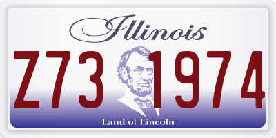 IL license plate Z731974