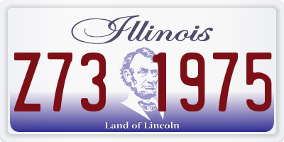 IL license plate Z731975