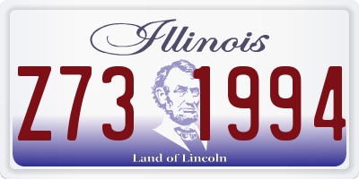IL license plate Z731994