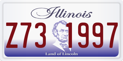 IL license plate Z731997