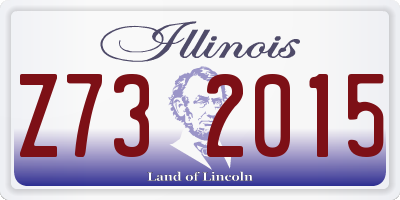 IL license plate Z732015