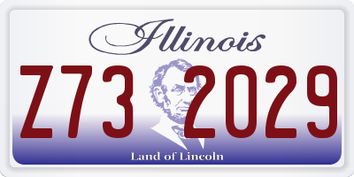 IL license plate Z732029