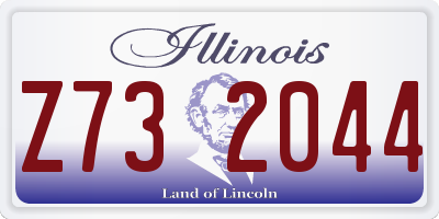 IL license plate Z732044