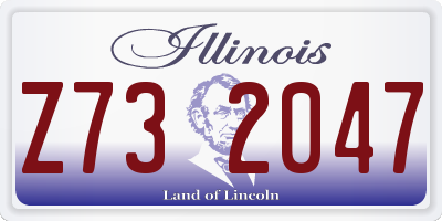 IL license plate Z732047