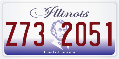 IL license plate Z732051