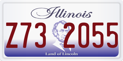IL license plate Z732055