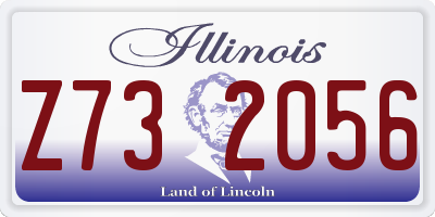 IL license plate Z732056