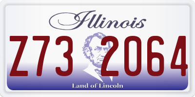 IL license plate Z732064