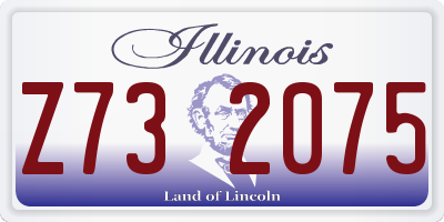 IL license plate Z732075