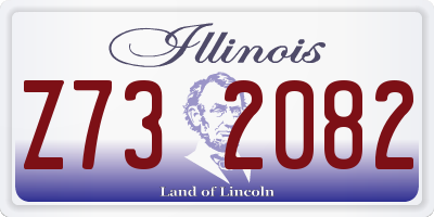 IL license plate Z732082