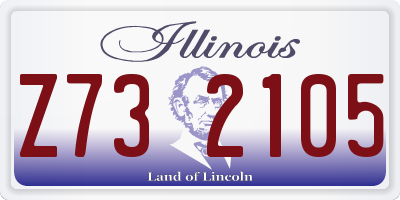 IL license plate Z732105