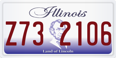IL license plate Z732106