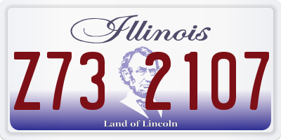 IL license plate Z732107